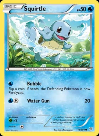 Squirtle Pokémon card #14