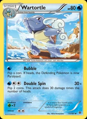 Wartortle Pokémon card #15