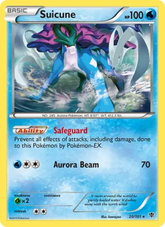 Suicune Pokémon card #20