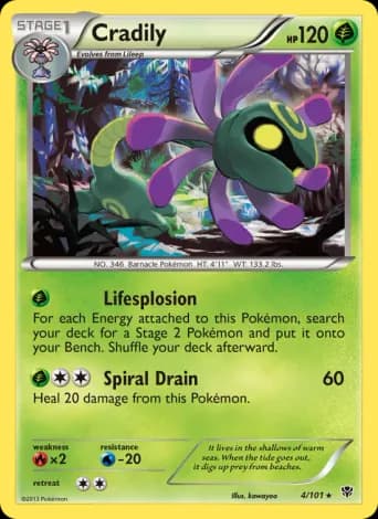 Cradily Pokémon card #4