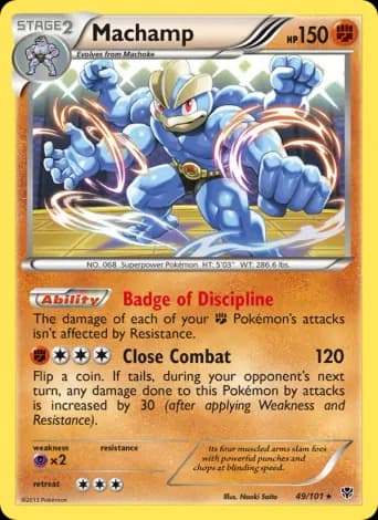 Machamp Pokémon card #49
