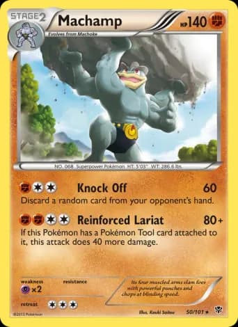 Machamp Pokémon card #50