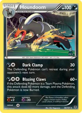 Houndoom Pokémon card #56