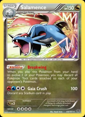 Salamence Pokémon card #64