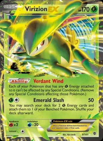 Virizion-EX Pokémon card #9