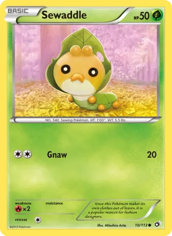 Sewaddle Pokémon card #10
