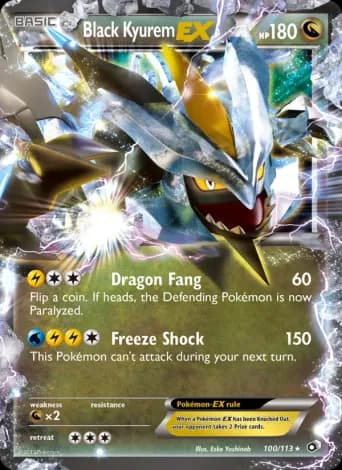 Black Kyurem-EX Pokémon card #100