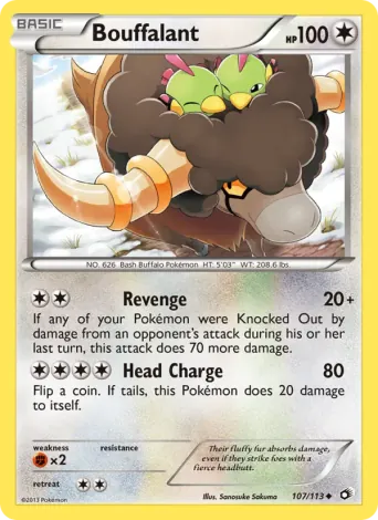 Bouffalant Pokémon card #107