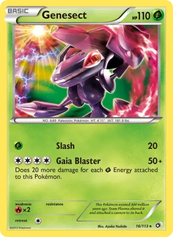 Genesect Pokémon card #16