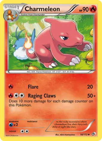 Charmeleon Pokémon card #18