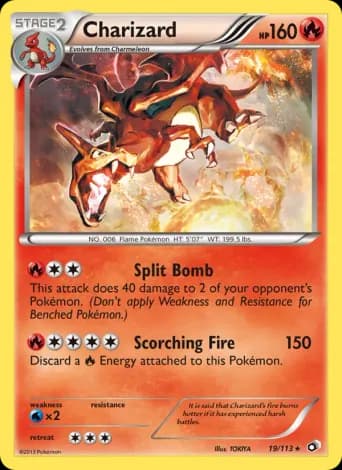 Charizard Pokémon card #19