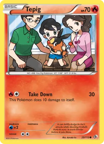 Tepig Pokémon card #25