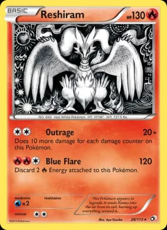 Reshiram Pokémon card #28