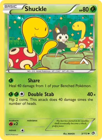 Shuckle Pokémon card #3