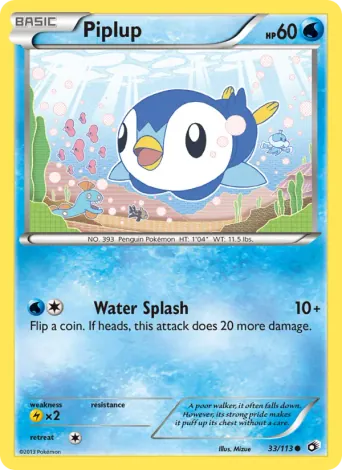 Piplup Pokémon card #33