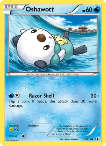 Oshawott Pokémon card #37