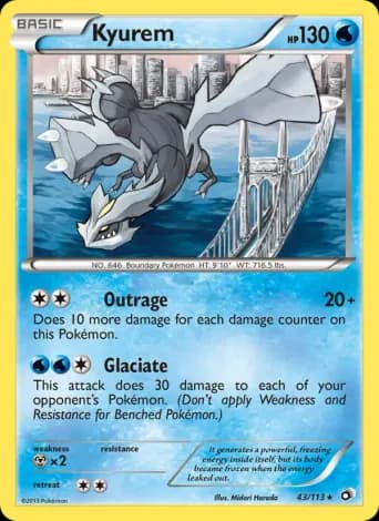 Kyurem Pokémon card #43