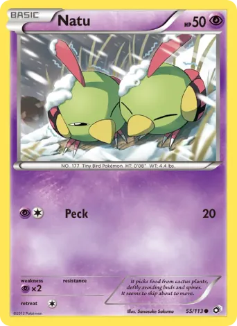 Natu Pokémon card #55