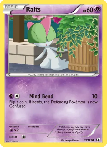 Ralts Pokémon card #59