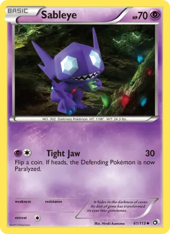 Sableye Pokémon card #61