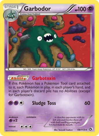 Garbodor Pokémon card #68