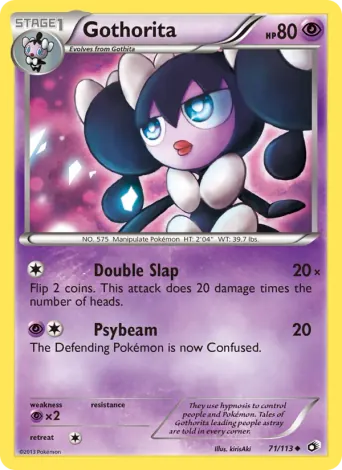 Gothorita Pokémon card #71