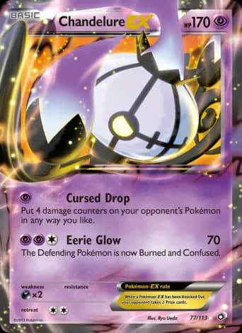 Chandelure-EX Pokémon card #77