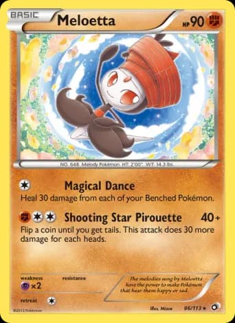 Meloetta Pokémon card #86