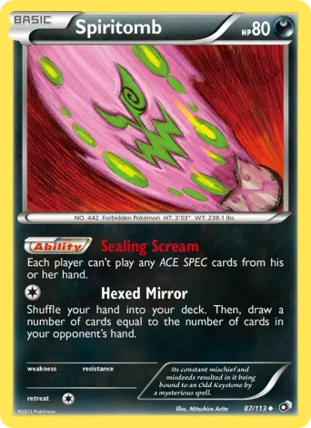 Spiritomb Pokémon card #87