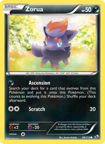 Zorua Pokémon card #89