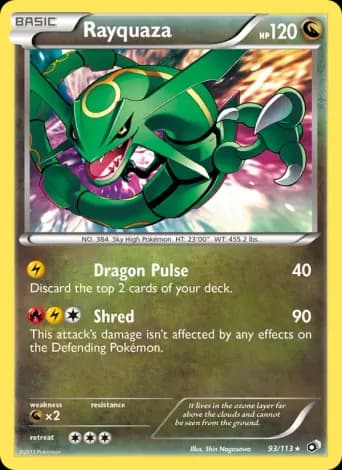 Rayquaza Pokémon card #93