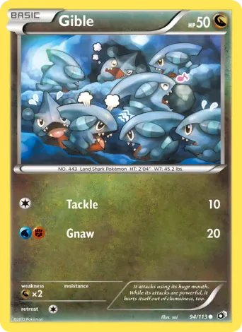 Gible Pokémon card #94