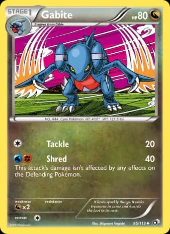 Gabite Pokémon card #95