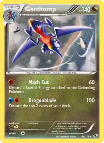 Garchomp Pokémon card #96