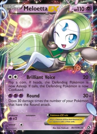 Meloetta-EX Pokémon card #RC11