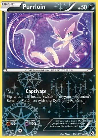 Purrloin Pokémon card #RC13