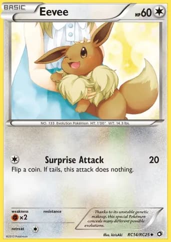 Eevee Pokémon card #RC14
