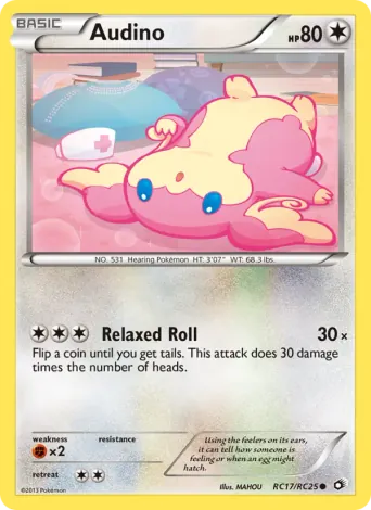 Audino Pokémon card #RC17