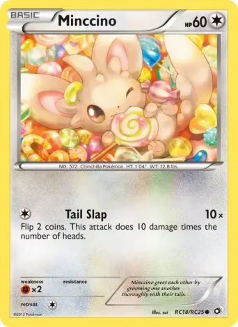Minccino Pokémon card #RC18
