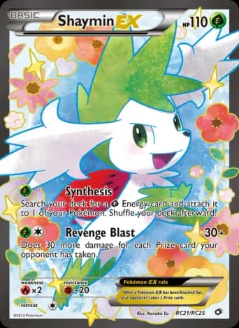 Shaymin-EX Pokémon card #RC21
