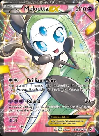 Meloetta-EX Pokémon card #RC25
