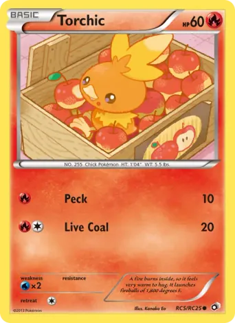 Torchic Pokémon card #RC5