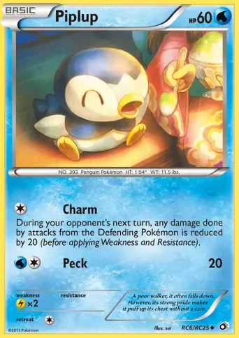Piplup Pokémon card #RC6