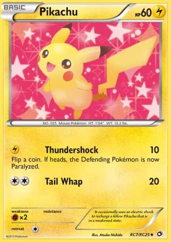 Pikachu Pokémon card #RC7