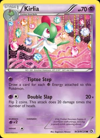Kirlia Pokémon card #RC9