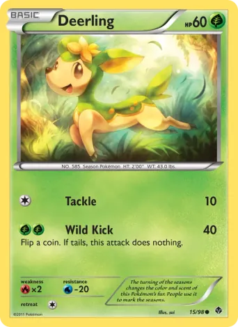 Deerling Pokémon card #15