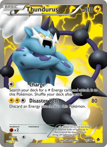 Thundurus Pokémon card #97