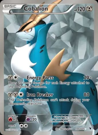 Cobalion Pokémon card #100