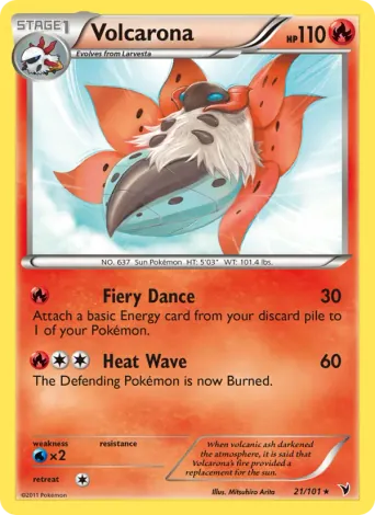 Volcarona Pokémon card #21