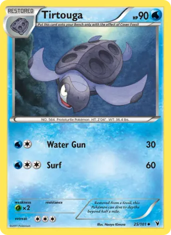 Tirtouga Pokémon card #25